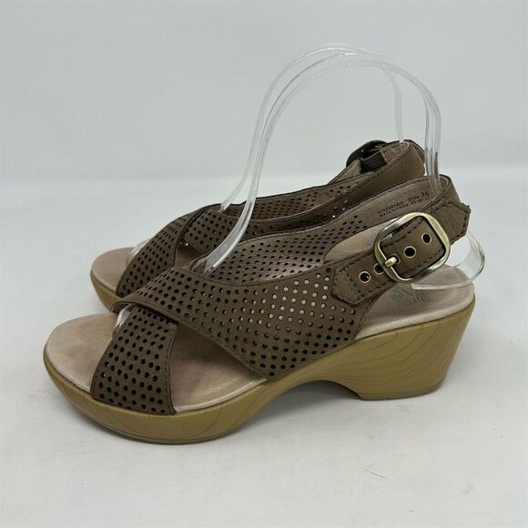 Dansko Jacinda Women's Tan Brown Slingback Sandals Size EU 36 (US 5.5-6) - Picture 6 of 12